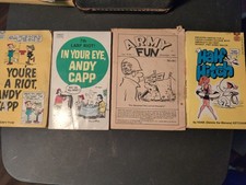 Lot Comic Cartoon Books, Vintage Paperback, Andy Capp Half Hitch Army fun  picture