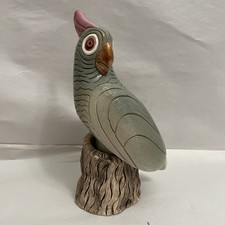 Rare Jumbo Artesania Rinconada Cockatoo Parrot Bird Figurine Uruguay XL 8.75