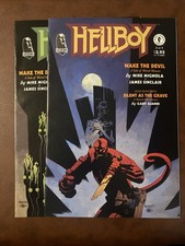 Hellboy: Wake the Devil #3 & 4 (Sept 1996, Dark Horse) - High Grade - Awesome picture