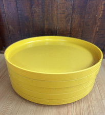 VTG HELLER DESIGN BY MASSIMO VIGNELLI SET 9 3/4 YELLOW MELAMINE DINNER PLATE Lot picture