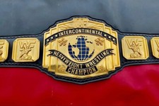 Intercontinental Heavyweight Wrestling Championship Replica Belt 2mm gold brass picture