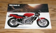 Original 1990 Honda Hawk GT Motorcycle Sales Sheet Brochure 90 picture
