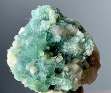 71 Ct Natural Tourmaline Crystal Bunch Afghanistan Green Mineral Specimen picture