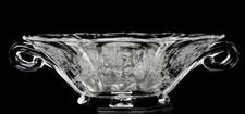 Heisey Glass #1509/69 Orchid Etched Clear Scalloped 8 1/2
