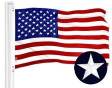 Heavy Duty 2x3ft American Flag Embroidered US, 2x3 ft Sewn Stripes, Grommets picture
