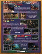 1998 Drakan/Slave Zero/Star Trek Starfleet Command PC PREVIEW Print Ad/Poster  picture