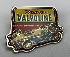 Vintage Geoff Brabham Team Valvoline IndyCar Hat Lapel Pin NOS New Old Stock 80s picture