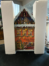 Käthe Wohlfahrt Wooden House Advent Calendar Christmas Village Santa BR-44712 picture