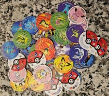 Pokemon Collection Of Tazos 25 Random  Tazos Pokemon Figure Pokemon Pogs Rare picture