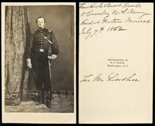 Died at Fort Monroe Civil War Soldier ID'd 5th Cavalry 1860s Photo POW Rare CDV picture
