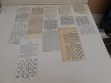 Large Lot Of 1800's Newspaper Chess Problems - Many 1855 picture