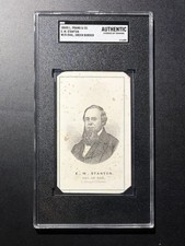 1860s L Prang & Co President Lincoln Secretary of War E.M. Stanton CDV SGC A picture