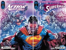 ACTION COMICS 1064 SUPERMAN #13 RAFA SANDOVAL CONNECTING VARIANT SET  DC NM picture