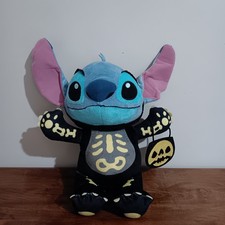 Disney Stitch Skeleton Halloween Glow In The Dark Trick Or Treat Large Plush 14