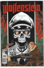 WOLFENSTEIN #1A COVER A NM 2017 VIDEO GAME SHOOTER FRANCHISE TITAN COMICS picture