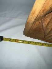 Large Wooden Whale Carving Sculpture Hand Carved Wood 40inch Tall 11.5inch Wide picture