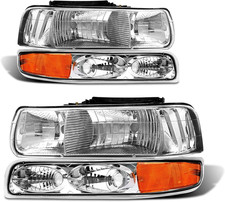For 2000, 2002, 2006 Chevy Tahoe Halogen Headlight W/O Bulbs picture