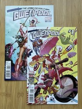Unbelievable Gwenpool #1 (2016) 1st Print Cover A and 1:25 Variant VF/NM Range picture