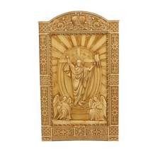 Icon of the Resurrection of Christ Wooden Religious Carving Orthodox Icon 23.6