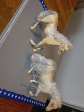 Vintage 1996 Grand Champions White Horses Lot of 3 Empire Industries Toy Equine picture