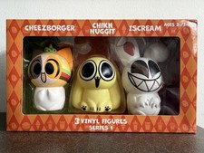 CHIKN NUGGIT CHEEZBORGER ISCREAM 3 VINYL FIGURES SET BUZZFEED 2023 KUPETSKY NEW picture