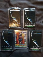 SPAWN Wizard Magazine McFarlane 1992 Prism Promo Card & 4 Movie Card Packs Seal picture