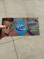 VTG 2005 Puffs Nickelodeon Jimmy Neutron 2-ply Tissue Box 216 White Tissues NOS picture