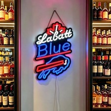 US STOCK Buffalo Bills Labatt Blue Beer LED Neon Sign 16