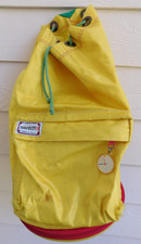 Swatch Watch Backpack Swiss Clock Face Expanding Bottom Duffel Bag Vintage *READ picture