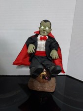 Vtg Gemmy Dracula Animated Dancing Midnight Hour Lighted Halloween 1998 Working picture
