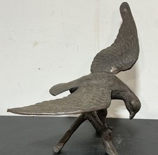 Antique 1890s-1920s Brass American Bald Eagle Sculpture 24