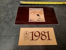 Original 1981 Mercedes Benz Full Line Sales Brochure 81 240D 300D 380SL 380SLC  picture