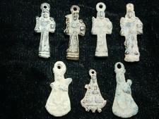 Dug 17th - 18th C Spanish Colonial Pilgrimage / Devotional Medals / Pendants (7) picture