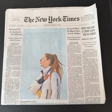 The New York Times Newspaper February 19 2026 At Least 8 Die In Avalanche In CA picture