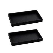 2PCS 7.87â€ L x 3.93â€ W Silicone Soap Dispenser Trays, countertop Tray for... picture