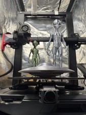Area 51 UFO Bob Lazar Style 8” Silk Version  Super Glossy And Reflective   picture