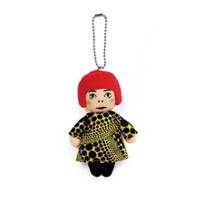 4.7‘’ Cute New Yayoi Kusama Humanoid Polka Dot Plush Funny Keychain Bag Pendant picture