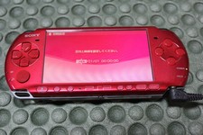 Sony PSP 3000 Radiant Red Console Only Tested No Battery Charger Japan picture