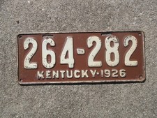 1926 Kentucky License Plate KY Chevrolet Chevy Ford Dodge 264282 picture