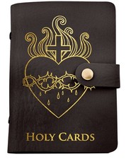 Sacred Heart Brown Holy Card Holder 5.25