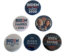 Biden/Harris 2020 (Set of 6 Buttons) - Joe Biden & Kamala Harris (2.25