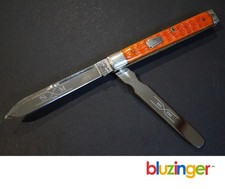 Vintage SCHATT & MORGAN Queen Steel Orange Bone Doctors Knife [  ] picture