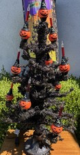 Christopher Radko SHINY BRITE Halloween Pumpkin Tree Vintage picture