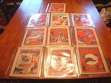 Lot of 10 HTF Vintage 1923-1930 U.K. Boys Story Paper Magazines 