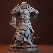 World of Warcraft Paladin Unpainted Figure Blank Kit Model GK 1/8 25cm Toy Stock picture
