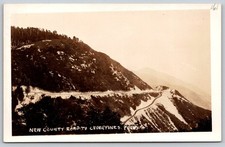 RPPC New County Road to Cedarpines Park California Mountain View Postcard C452 picture