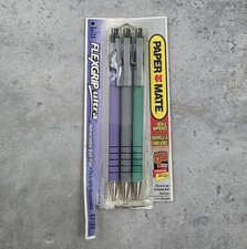 Vtg 1995 Paper Mate Flexgrip Ultra  Ballpoint Pens Black Ink Med Point 3pk NOS picture