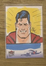 2025 Fleer Ultra 1/1 Superman Sketch card Howie Noel Original Art RARE picture