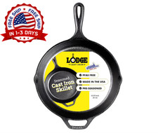 Seasoned Cast Iron Skillet 10.25-Inch– Non-stick; Oven and Grill Safe; PFAS-Free picture
