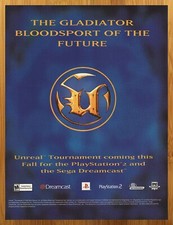 2000 Unreal Tournament PS2 Dreamcast PC Vintage Print Ad/Poster Video Game Art picture
